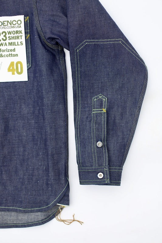Indigo Linen/ Cotton Blend Workshirt 2023