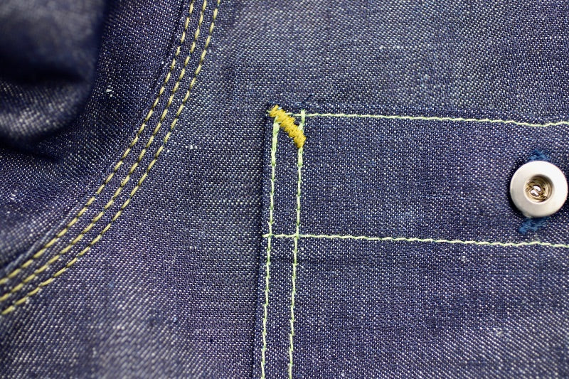 Indigo Linen/ Cotton Blend Workshirt 2023