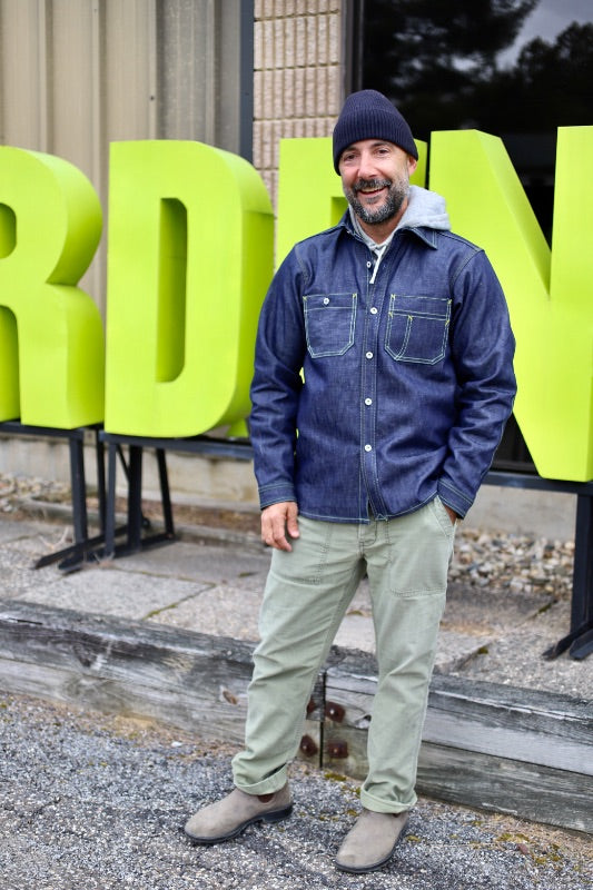 Indigo Linen/ Cotton Blend Workshirt 2023