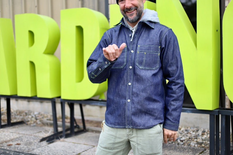 Indigo Linen/ Cotton Blend Workshirt 2023