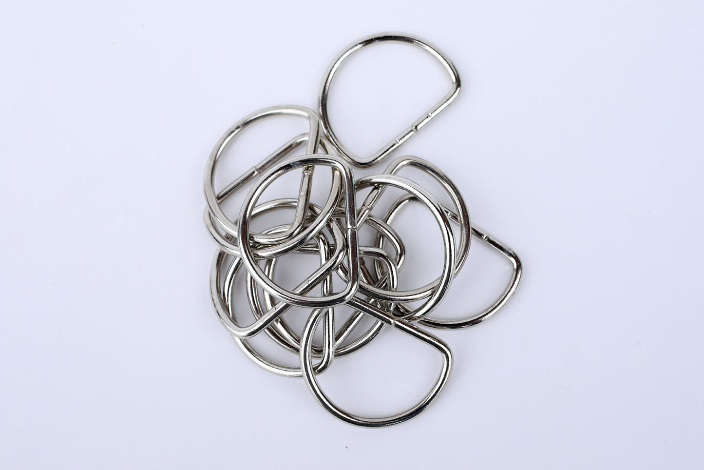 1.5" Chrome D-Ring, Per Dozen