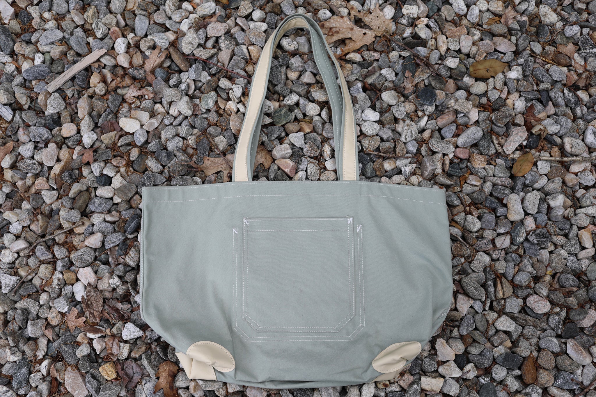 Medium Tote with Leather