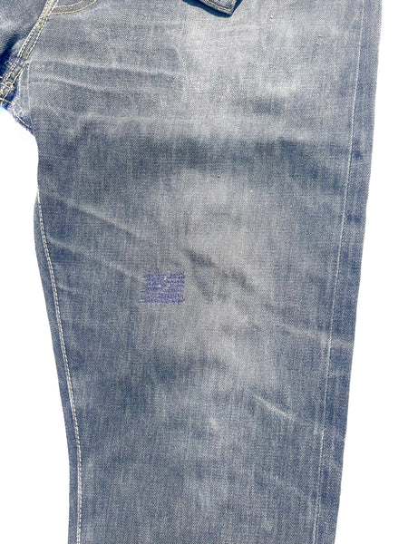 Special Edition Cone Mills 13oz Black Selvedge Denim 010 Jeans: 38x35"