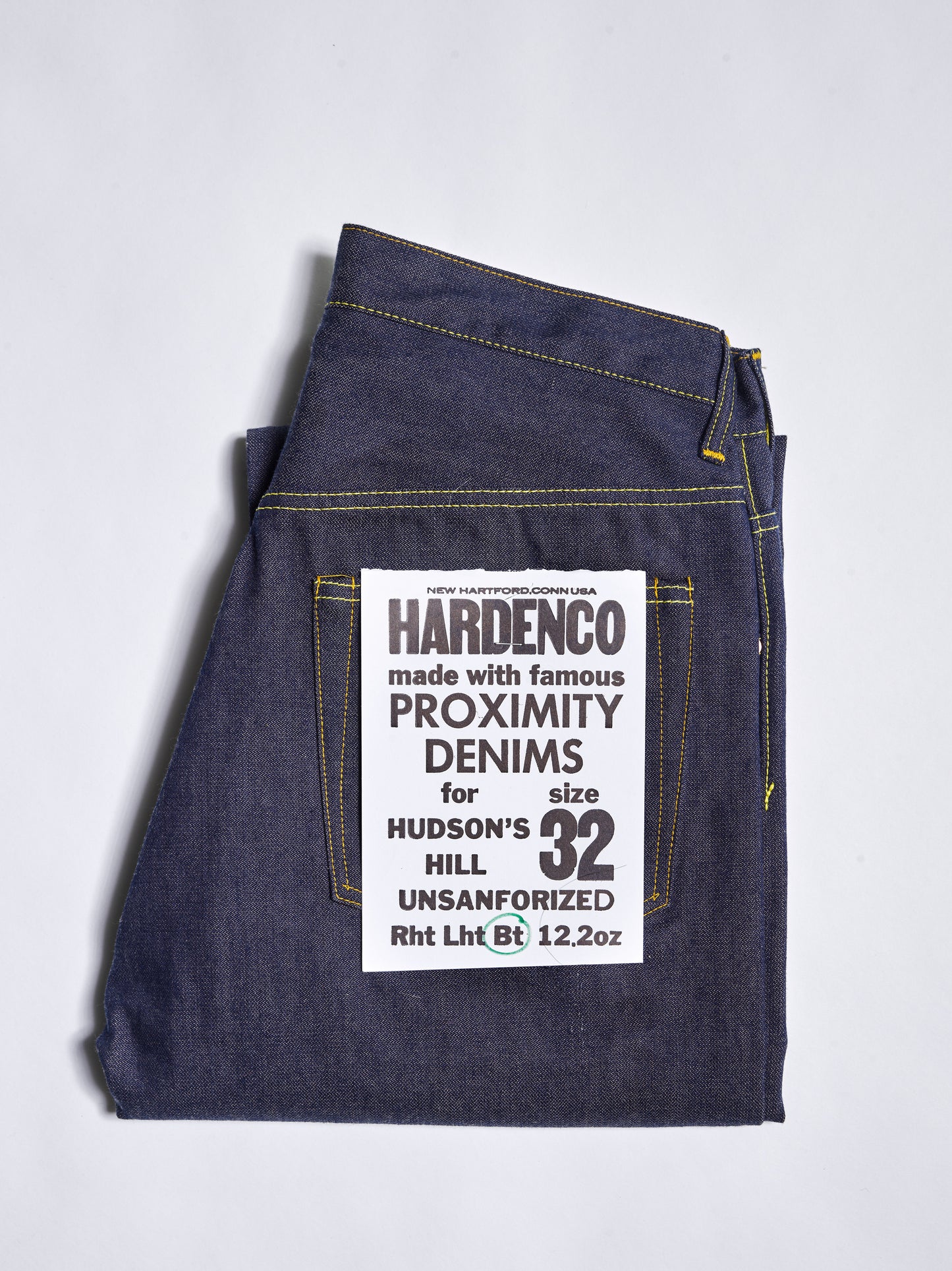 003 Unsanforized Proximity Mills Denim Jean Broken Twill