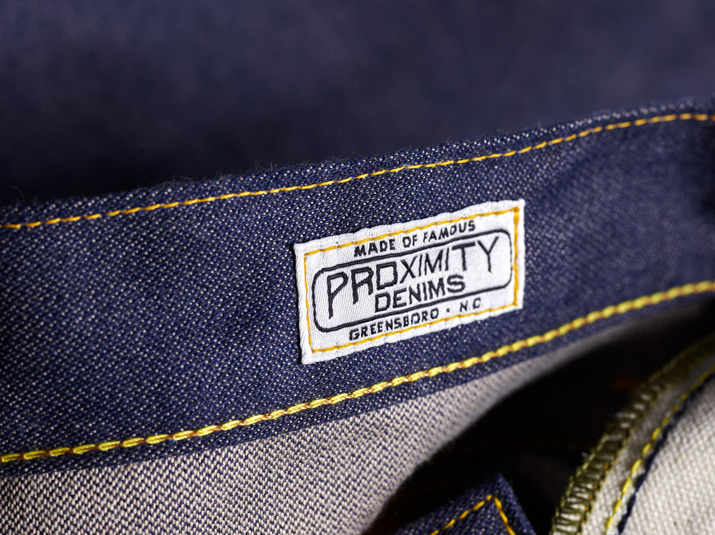 003 Unsanforized Proximity Mills Denim Jean Broken Twill