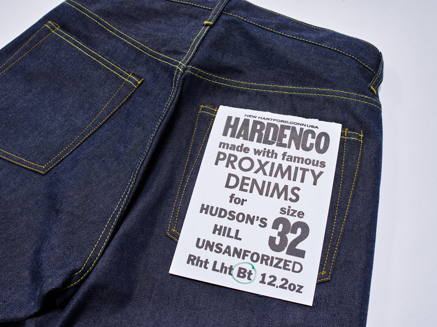 003 Unsanforized Proximity Mills Denim Jean Broken Twill