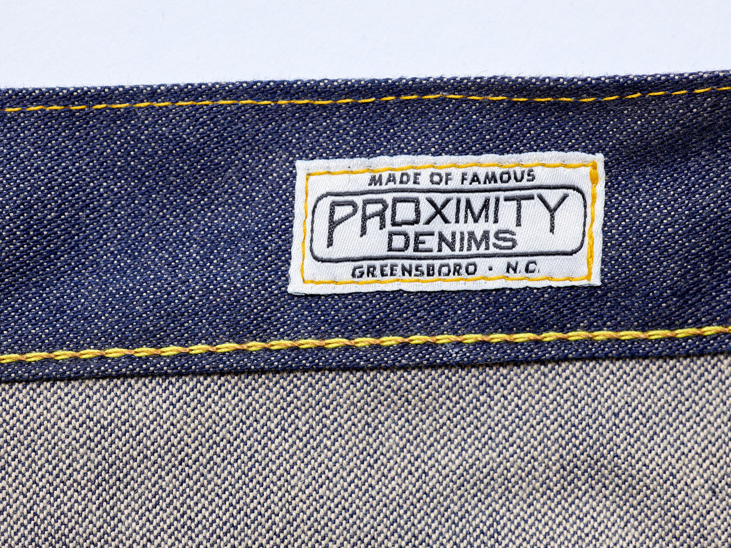 003 Unsanforized Proximity Mills Denim Jean Broken Twill
