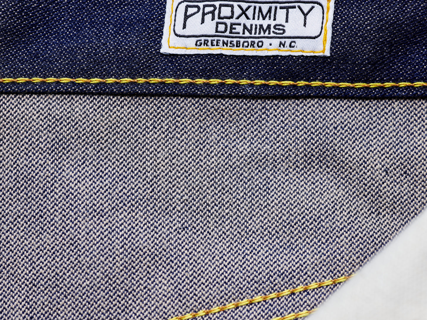 003 Unsanforized Proximity Mills Denim Jean Broken Twill