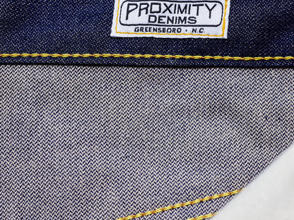 003 Unsanforized Proximity Mills Denim Jean Broken Twill